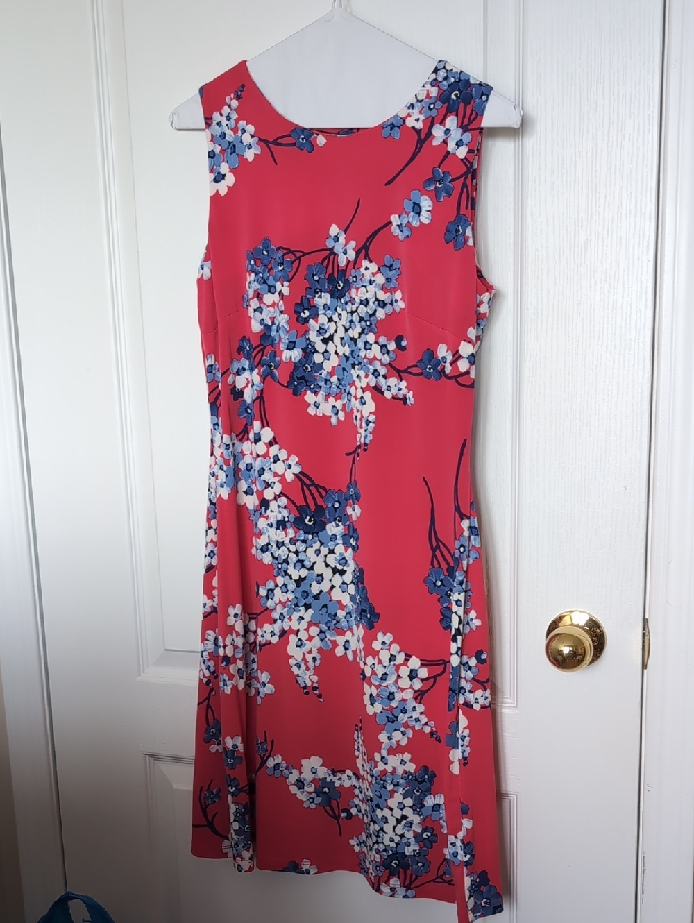 Tommy Hilfiger Sleeveless Pink Floral A-Line Dress
